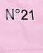 Розовый асимметричный купальник с лого No. 21 | Фото 3