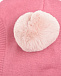 Розовая шапка-шлем с помпонами Molo | Фото 4