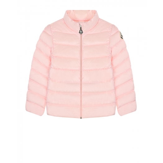 Розовая куртка со съемным капюшоном Moncler | Фото 1