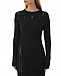 Черное платье миди из трикотажа ROHE | Фото 6