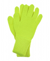 Шерстяные перчатки желтого цвета