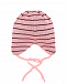Розовая шапка с узором в полоску Il Trenino | Фото 2
