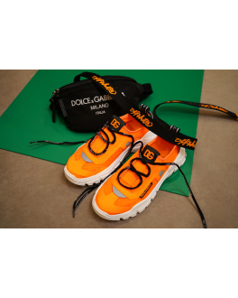 Оранжевые кроссовки с белой подошвой Dolce&Gabbana Оранжевый, арт. DA5055 AY202 8H232 | Фото 2