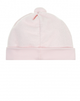 Розовая шапка с кружевными бантами Aletta Розовый, арт. RA210004-15FL P625 | Фото 2