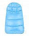 Комплект из пухового конверта с меховой опушкой, голубой Moncler | Фото 4