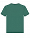 Зеленая футболка с белым лого Emporio Armani | Фото 2