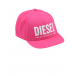 Розовая бейсболка с белым логотипом Diesel | Фото 1