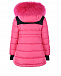 Розовое пуховое пальто с логотипом Moncler | Фото 2