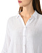 Рубашка оверсайз с рукавами 3/4, белая 120% Lino | Фото 8