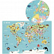 Магнитная доска с магнитами «Карта мира» Vilac | Фото 3