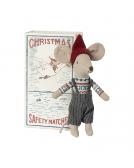Игрушка &quot;Рождественский мышонок в коробке&quot;. Maileg , арт. 14-1701-01 | Фото 2