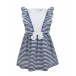 Платье в сине-белую полоску Aletta | Фото 1
