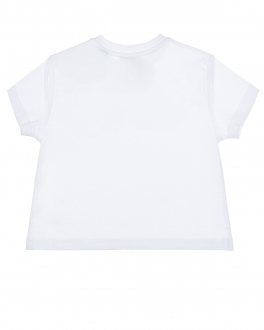 Белая футболка с принтом &quot;Мишка&quot; Burberry Белый, арт. 8041053 IB5-M-CHK WHITE A1464 | Фото 2