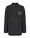 Шерстяной пиджак с поясом в полоску Brunello Cucinelli | Фото 3
