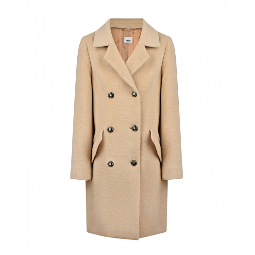 Шерстяное пальто кремового цвета Burberry | Фото 1
