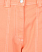 Оранжевые брюки с накладными карманами MSGM | Фото 7