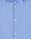 Синяя рубашка в рубчик Dal Lago | Фото 4