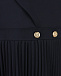 Темно-синий сарафан с юбкой плиссе Aletta | Фото 4