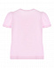 Розовая футболка с принтом &quot;цветок&quot; Monnalisa | Фото 2