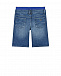 Синие джинсовые бермуды с резинкой на поясе Emporio Armani | Фото 2