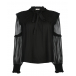 Черная блуза с шифоновыми рукавами Dorothee Schumacher | Фото 1