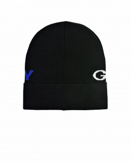 Черная шапка с разноцветным логотипом Givenchy Черный, арт. H21049 09B | Фото 2