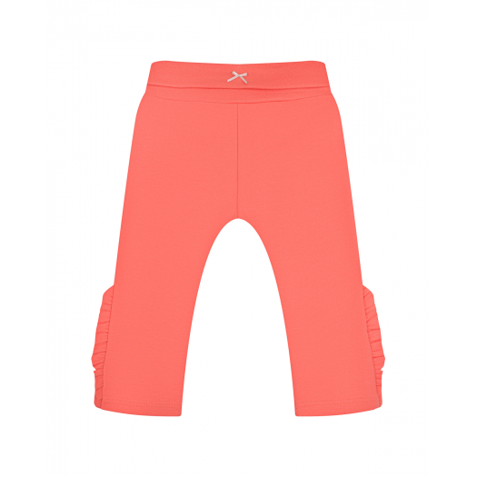 Спортивные брюки кораллового цвета Sanetta Kidswear | Фото 1