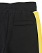 Черные спортивные брюки с желтыми вставками  | Фото 6