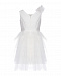 Белое платье с аппликацией &quot;цветок&quot; Monnalisa | Фото 2