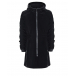 Черное пальто с капюшоном Karl Lagerfeld kids | Фото 1