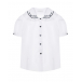 Белая рубашка с короткими рукавами и вышивкой Tre Api | Фото 1