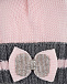 Розовая шапка с серым отворотом Joli Bebe | Фото 3