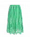 Бирюзовая юбка с цветочной вышивкой Ermanno Scervino | Фото 2