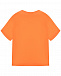 Футболка с нашивкой лого, оранжевая Dolce&Gabbana | Фото 2