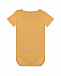 Желтое боди с короткими рукавами Sanetta | Фото 2