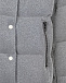 Серебристый пуховик с белым капюшоном Moncler | Фото 5