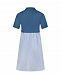 Синее платье с короткими рукавами для беременных Attesa | Фото 5