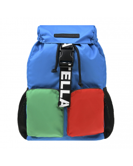 Рюкзак в стиле color block, 42x25x10 см Stella McCartney Мультиколор, арт. 8R0P88 Z0179 999 | Фото 1