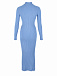 Голубое трикотажное платье La Roche Pietro Brunelli | Фото 6