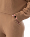 Трикотажные брюки коричневого цвета Allude | Фото 8