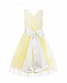 Лимонное платье с белым поясом Aletta | Фото 3