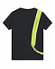 Черная футболка с принтом &quot;рюкзак&quot; Moschino | Фото 2