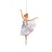 Подвеска &quot;Танцующая Балерина&quot; белый/серебро, 18 см, 3 вида, цена за 1 шт. Goodwill | Фото 1