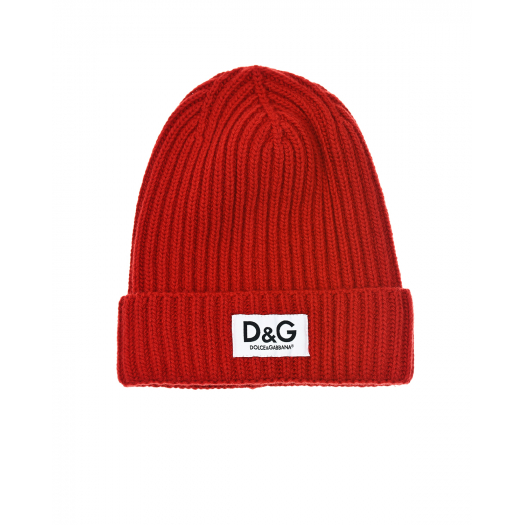 Красная шапка с отворотом Dolce&Gabbana | Фото 1