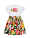 Платье с принтом &quot;фрукты&quot; на юбке Dolce&Gabbana | Фото 1