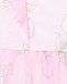Розовое платье с рюшами Monnalisa | Фото 3