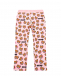 Розовые спортивные брюки с принтом &quot;медвежата&quot; Moschino | Фото 1