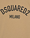 Бежевая футболка с лого Dsquared2 | Фото 3