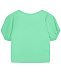 Зеленая футболка с лого из стразов Ermanno Scervino | Фото 2
