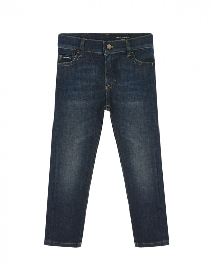 Синие джинсы regular fit Dolce&Gabbana | Фото 1